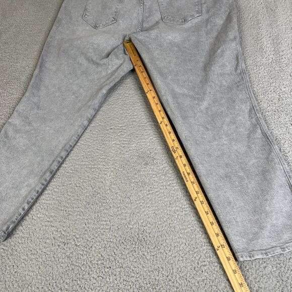 Old Navy Vintage Slim Jeans Womens 22 Grey High Rise Straight  Denim Zip Fly NEW - Picture 9 of 12